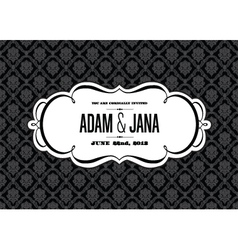 Wedding invites vector image