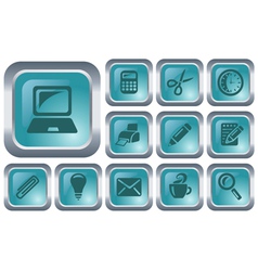 Office buttons vector image
