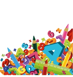 School background vector image