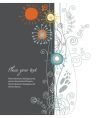 Floral background vector image