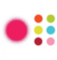 Halftone stains vector image