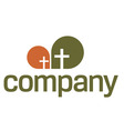 Religion logo cross symbol vector image
