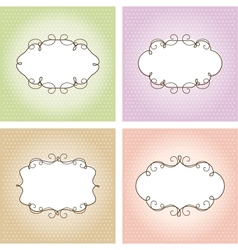 Vintage frames vector image