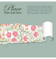 Floral background vector image