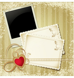 Vintage retro invite vector image