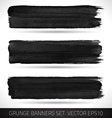 Set of grunge business banners vector image