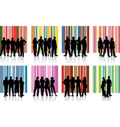 Groups of people vector image