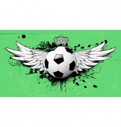 Soccer grunge emblem vector image