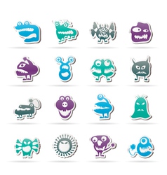 Various abstract monsters vector image