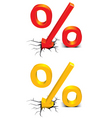 Discount percent vector image