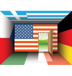 Flags vector image