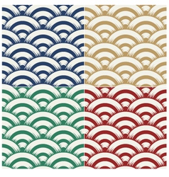 Seamless ocean wave pattern Seamless ocean wave pattern vector image