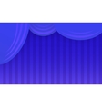 Theater stage with red curtain vector image