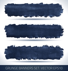 Set of grunge business banners vector image