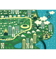 City birdseye vector image