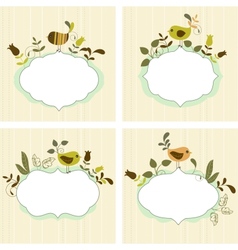 Floral frames vector image