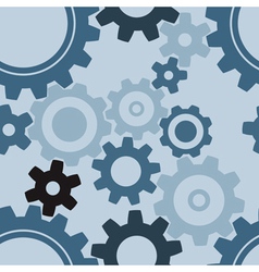Seamless cogwheel patterns vector image