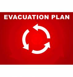 Evacuation plan vector image