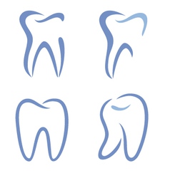 Teeth drawing vector image