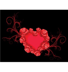 Valentine background vector image