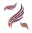 USA flags symbol logo vector image