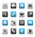 Hosting Icons Matte Series vector image