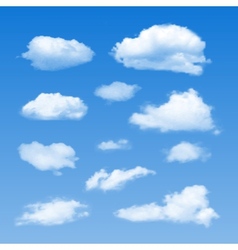 Collection of Cloud Symbols vector image