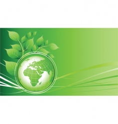 Green earth vector image