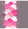 Seamless pattern with flowers roses vector image