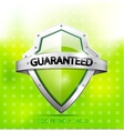 Eco friendly guarantee shield vector image
