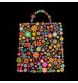 Flower bag vector image