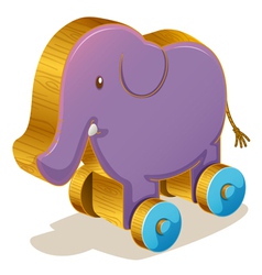 Wooden toy vector image