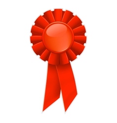 First place red ribbon vector image