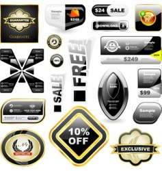 Sale signs vector image