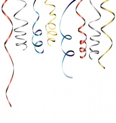 Curly ribbons Curly ribbons vector image
