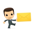 Funny cartoon boss vector image