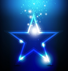 Shiny star celebration vector image
