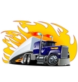 Cartoon Semi Truck Oneclick repaint vector image