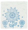 Beautiful floral ornament vector image
