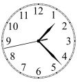 Clock face vector image