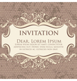 Elegant Floral Invitation Card vector image