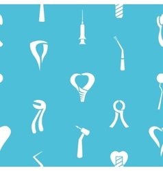 Dental tooth clinic background pattern Royalty Free Vector