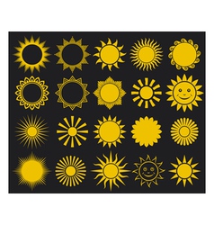 Sunssuns - elements for design vector image
