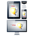 Lamp with wings vector image