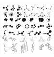 Molecules on the white background vector image