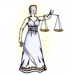 Femora godess of justice vector image