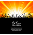 Nature background vector image