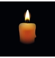 Candle on black background Candle on black background vector image