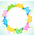 Butterfly frame vector image