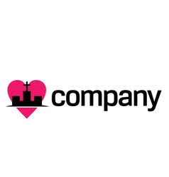 Religion love logo Religion love logo vector image